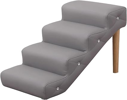 Grey Pet Stairs Ramp for Medium Large Dogs and Cats