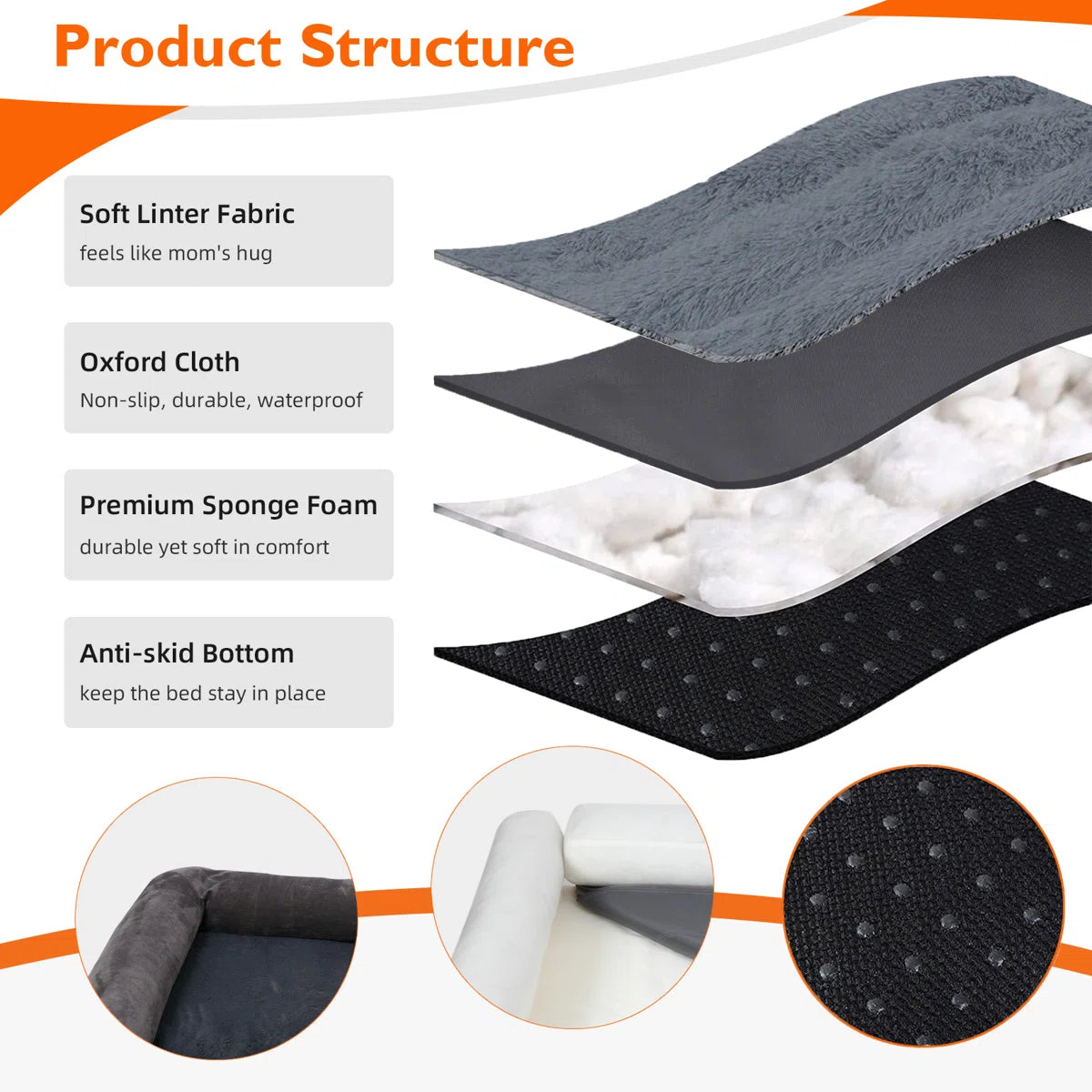 Hundebett Dog Beds Bolster Cushion