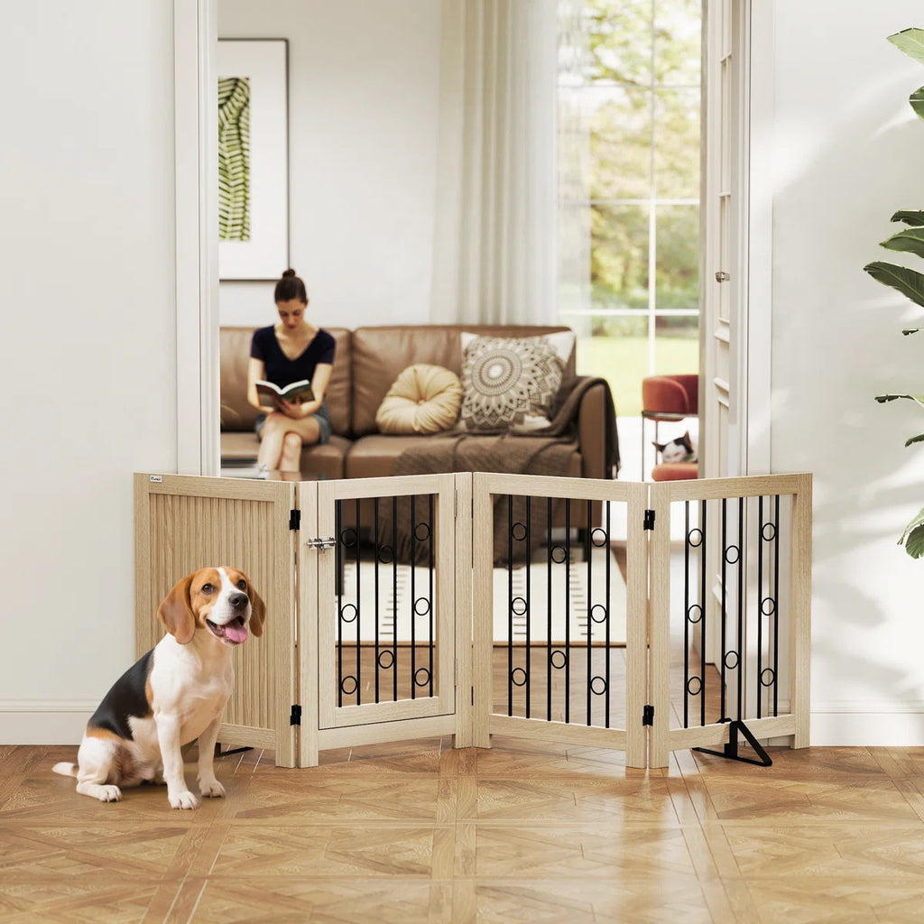 Medium Density Powder Coated Steel Free Standing Pet Gate