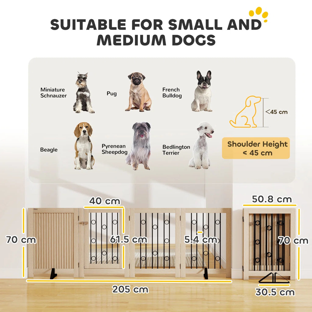 Medium Density Powder Coated Steel Free Standing Pet Gate