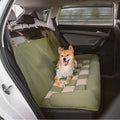 Faux Leather Dog Double Car Seat  with Safety Buckle